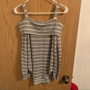 Grey Striped Sweater
